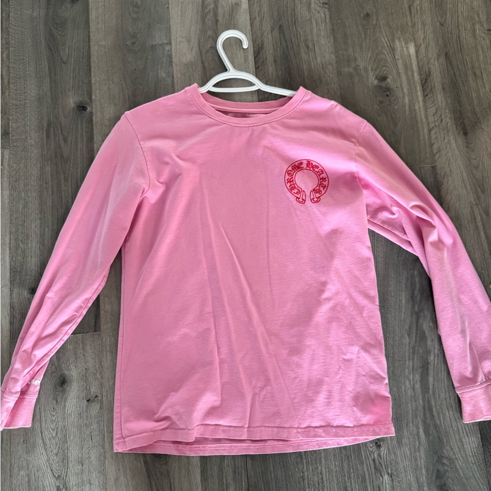 Chrome Hearts Pink Long Sleeve Tee